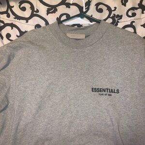 Essentials t shirt in dark oatmeal